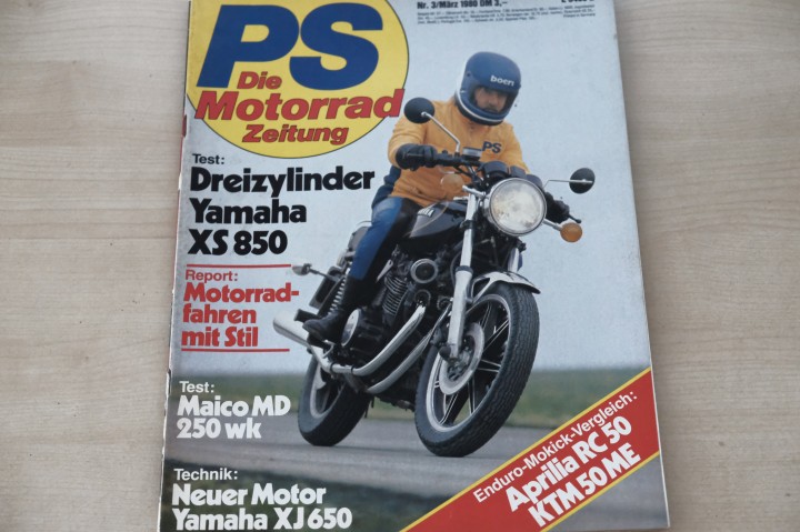 Deckblatt PS Sport Motorrad (03/1980)